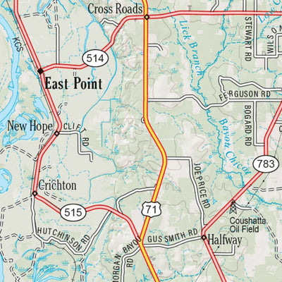 Louisiana Atlas & Gazetteer Page 19 Preview 2