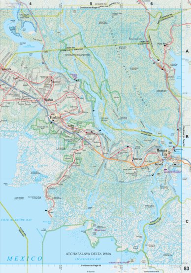 Louisiana Atlas & Gazetteer Page 53 Preview 1