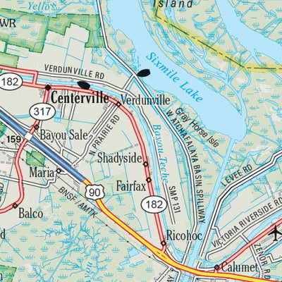 Louisiana Atlas & Gazetteer Page 53 Preview 2