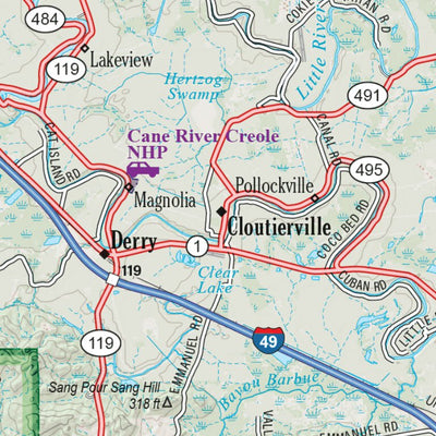 Louisiana Atlas & Gazetteer Page 26 Preview 2