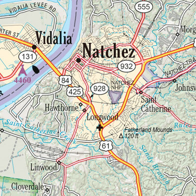 Louisiana Atlas & Gazetteer Page 29 Preview 2