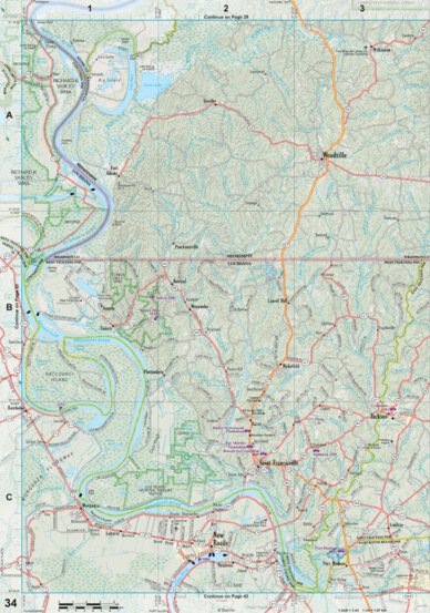 Louisiana Atlas & Gazetteer Page 34 Preview 1