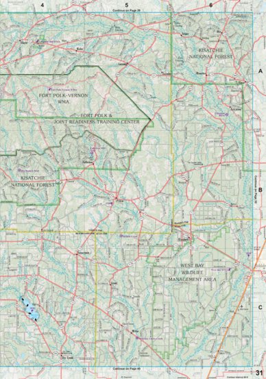 Louisiana Atlas & Gazetteer Page 31 Preview 1