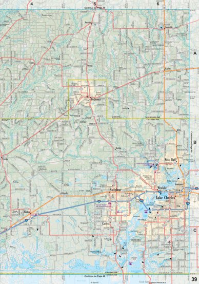 Louisiana Atlas & Gazetteer Page 39 Preview 1