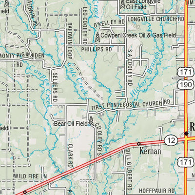 Louisiana Atlas & Gazetteer Page 39 Preview 3