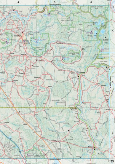 Louisiana Atlas & Gazetteer Page 33 Preview 1