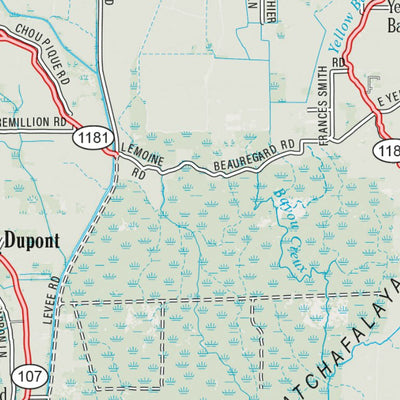 Louisiana Atlas & Gazetteer Page 33 Preview 2