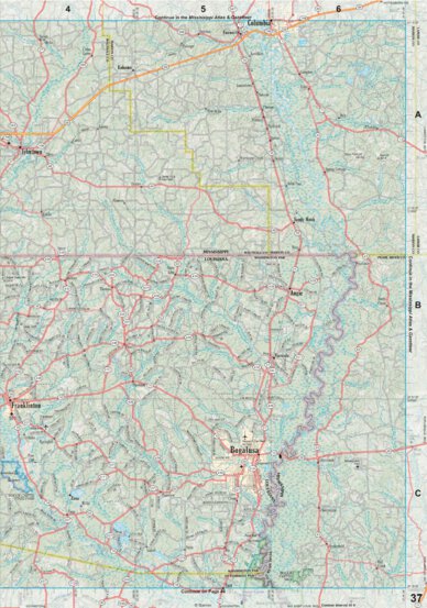 Louisiana Atlas & Gazetteer Page 37 Preview 1