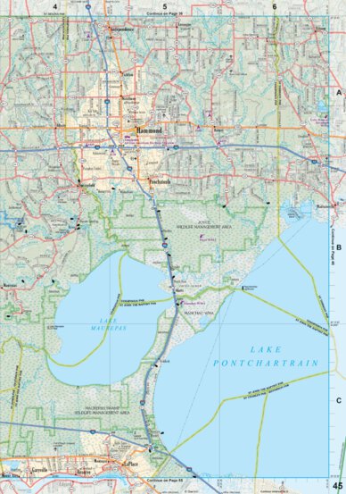 Louisiana Atlas & Gazetteer Page 45 Preview 1