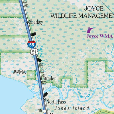 Louisiana Atlas & Gazetteer Page 45 Preview 2