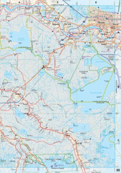 Louisiana Atlas & Gazetteer Page 55 Preview 1