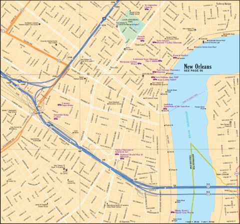 Louisiana Atlas & Gazetteer New Orleans Detail Preview 1