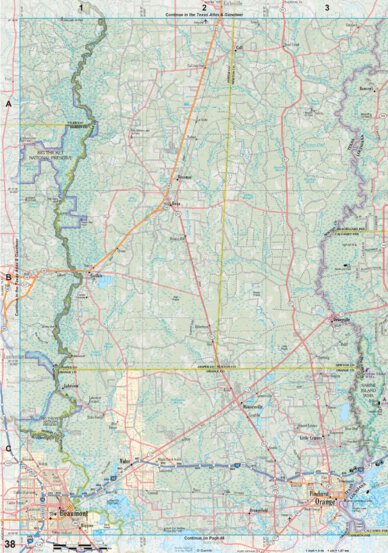 Louisiana Atlas & Gazetteer Page 38 Preview 1