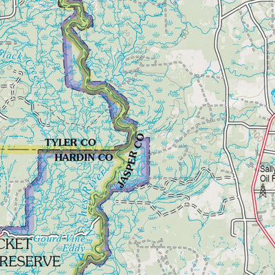 Louisiana Atlas & Gazetteer Page 38 Preview 3