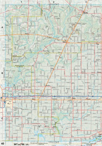 Louisiana Atlas & Gazetteer Page 40 Preview 1
