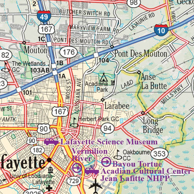 Louisiana Atlas & Gazetteer Page 42 Preview 3