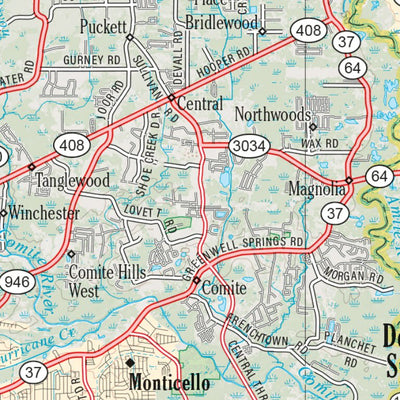 Louisiana Atlas & Gazetteer Page 44 Preview 3