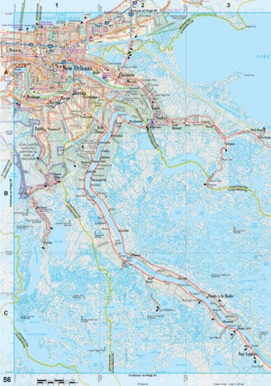 Louisiana Atlas & Gazetteer Page 56 Preview 1