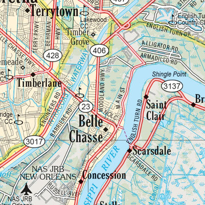 Louisiana Atlas & Gazetteer Page 56 Preview 3