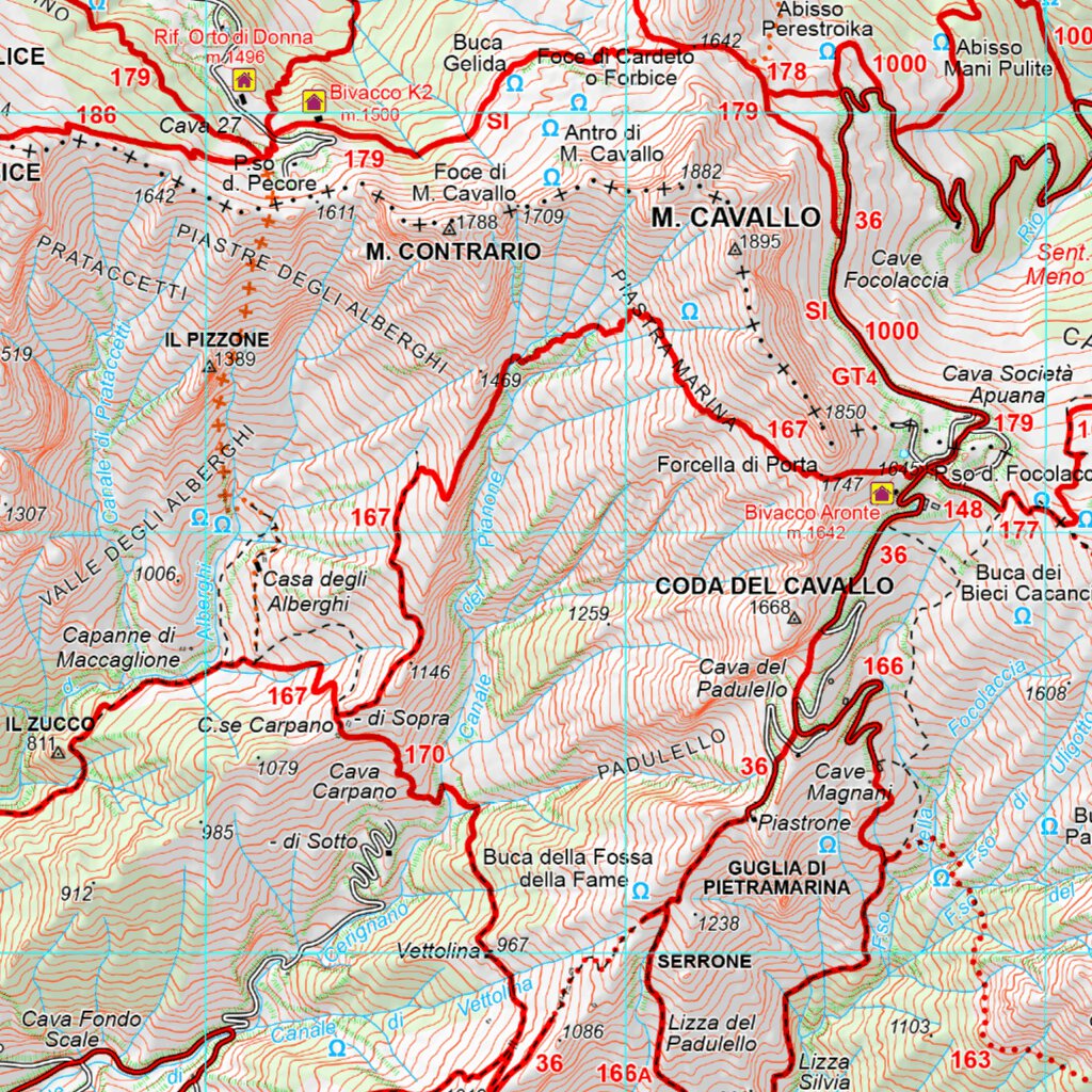 Alpi Apuane Settentrionali - Foglio Ovest Map by Edizioni Multigraphic ...