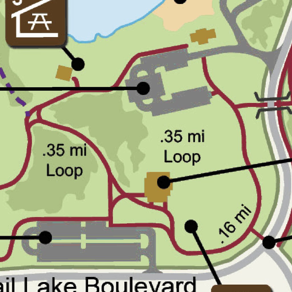 Vadnais - Snail Lakes Regional Park Snail Lake Area Map by Ramsey ...