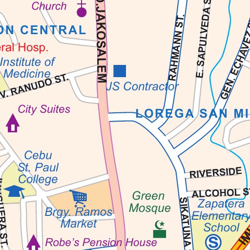 Cebu City (Philippines) 1:18,000 - ITMB Map by ITMB Publishing Ltd ...