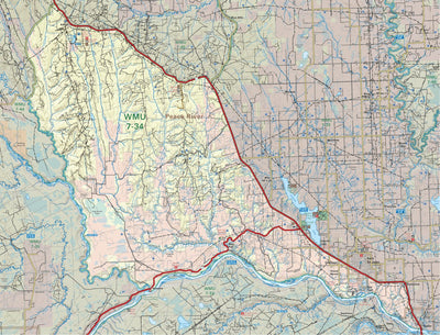 WMU 7-34 Peace Region 7B - Hunting Topo BC Preview 1