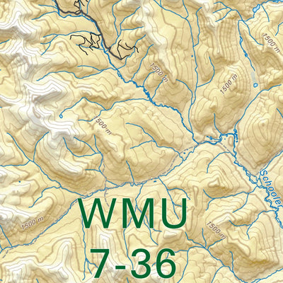 WMU 7-36 Peace Region 7B - Hunting Topo BC Preview 2