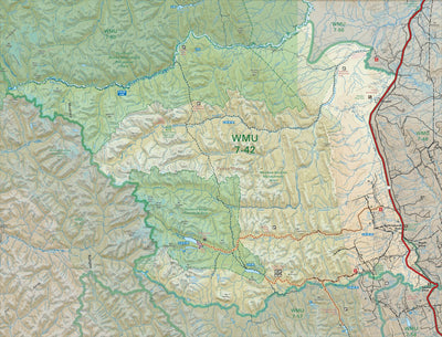 WMU 7-42 Peace Region 7B - Hunting Topo BC Preview 1