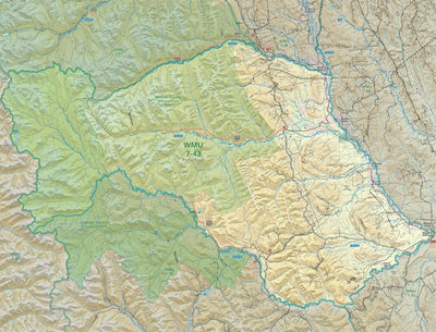 WMU 7-43 Peace Region 7B - Hunting Topo BC Preview 1
