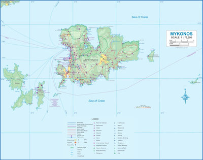 Mykonos (Greece) 1:70,000 - ITMB Preview 1