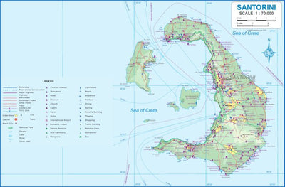 Santorini (Greece) 1:70,000 - ITMB Preview 1