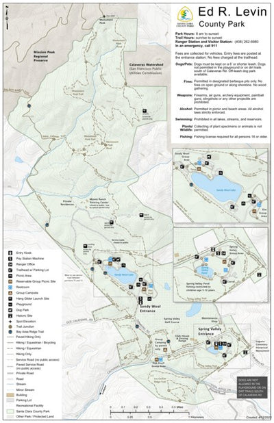 Ed R. Levin County Park Guide Map Preview 1