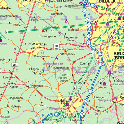 Flanders Region (Belgium) 1 : 240,000 - ITMB Preview 2
