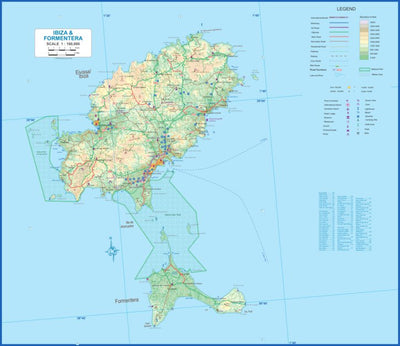 Ibiza & Formentera (Spain) 1:160,000 - ITMB Preview 1