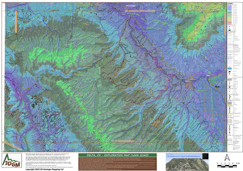 Delta, CO (100K quad) Exploration Map for Sightseeing Preview 1