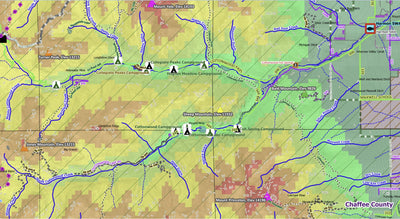 Central-Southern Mountains - Gunnison, Pikes Peak, Canon City & Saguache (100K Quads) Preview 3