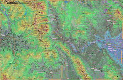 Central-Southern Mountains - Gunnison, Pikes Peak, Canon City & Saguache (100K Quads) Preview 1