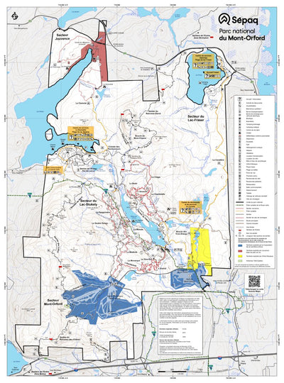 Parc national du Mont-Orford : Carte générale Preview 1