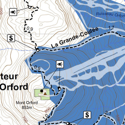 Parc national du Mont-Orford : Carte générale Preview 3