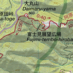 Sukumo-yama 巣雲山 Hiking Map (Chubu, Japan) 1:25,000 Preview 2
