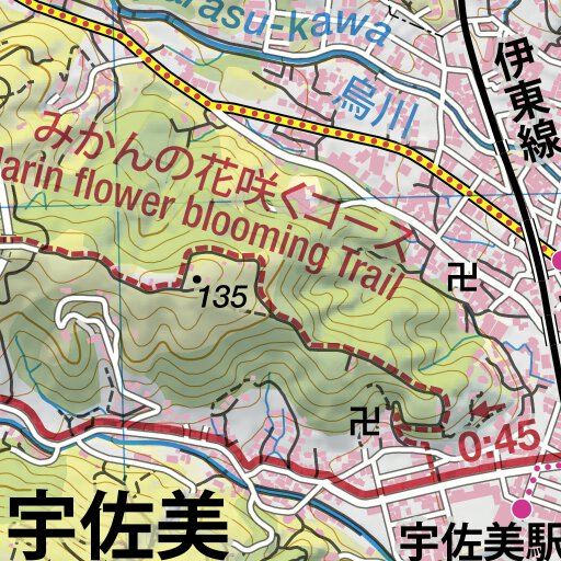 Sukumo-yama 巣雲山 Hiking Map (Chubu, Japan) 1:25,000 by Japanwilds.org ...