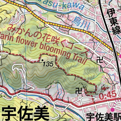 Sukumo-yama 巣雲山 Hiking Map (Chubu, Japan) 1:25,000 Preview 3