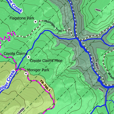 Vail, CO 100K Quadrangle - Exploration Map for Sightseeing Preview 2