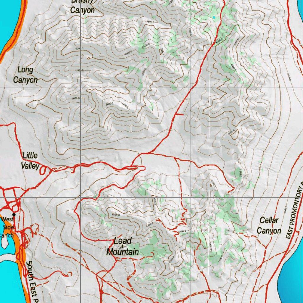 UT Box Elder Promontory 24 Topo Map by Utah HuntData LLC | Avenza Maps