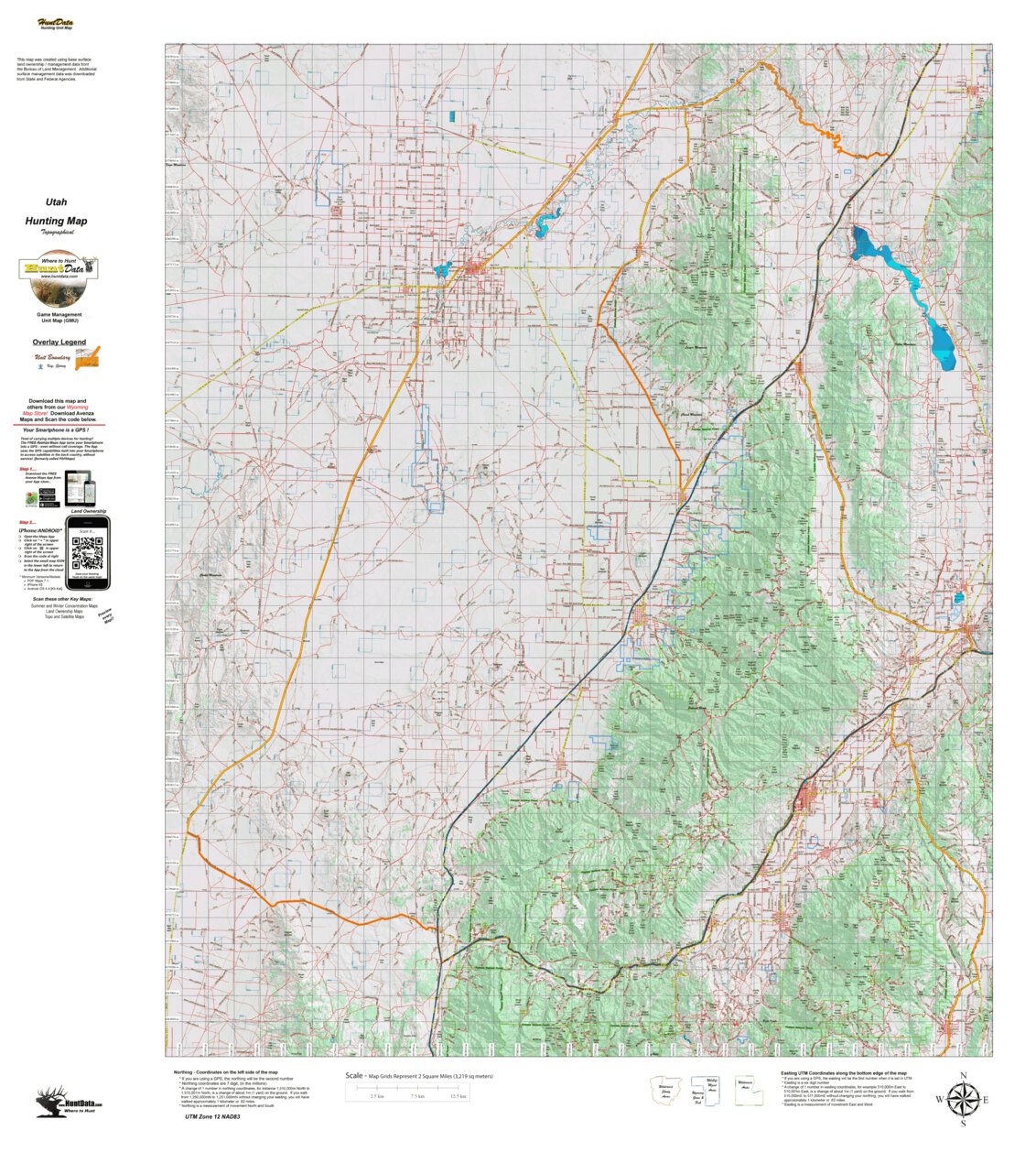 UT Fillmore B 802 Topo Map by Utah HuntData LLC | Avenza Maps