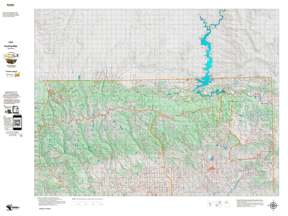 UT North Slope 612 Topo Map by Utah HuntData LLC | Avenza Maps