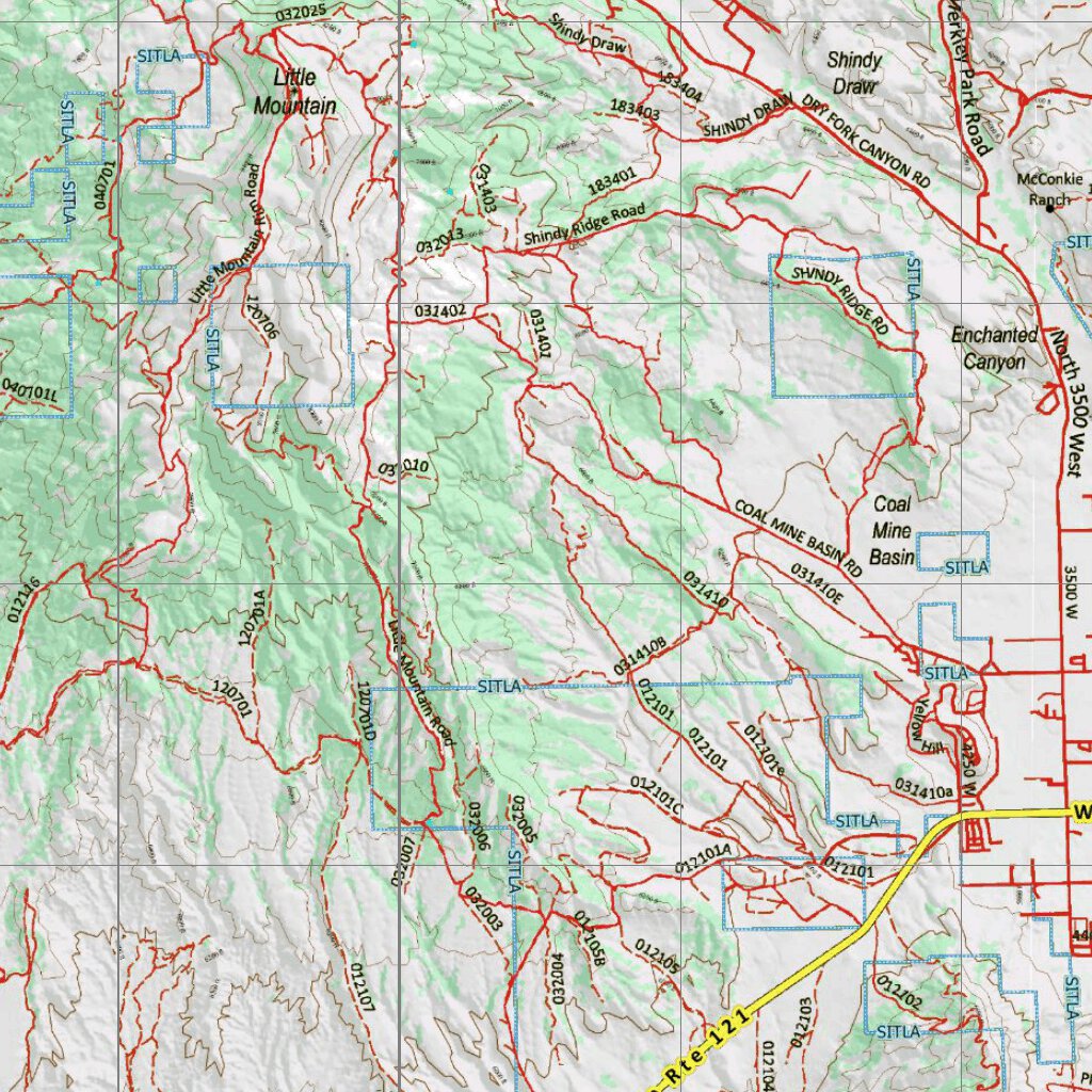 UT North Slope 612 Topo Map by Utah HuntData LLC | Avenza Maps