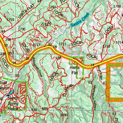 UT Panguitch Lake Zion North 718 Topo Preview 3