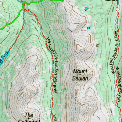 UT North Slope South Slope High Uintas West 148 Topo Preview 3